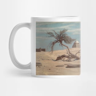 Tree and Graves on the Way to Tel El Armano, Egypt by Elihu Vedder Mug